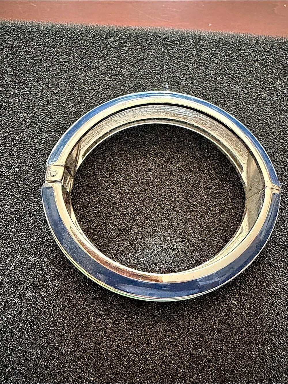 Talbots Green & Blue Color Block Hinged Bracelet